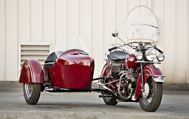 1947 Indian Chief Motorcycle with Sidecar