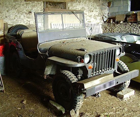 WILLYS MB Jeep 1957 #320976 Couleur gris vert Army, sellerie en toil