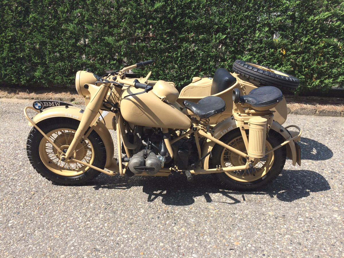 1943 BMW R75 Afrika Korps Military Sidecar