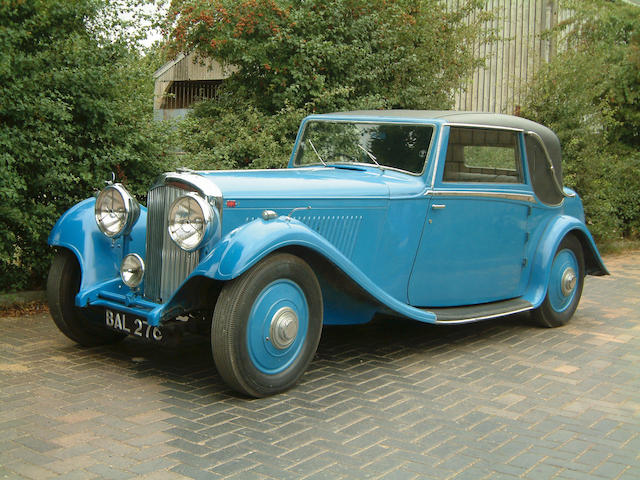 1935 Bentley 3 1/2 Litre Two-Door Coupe Coachwork by Barker