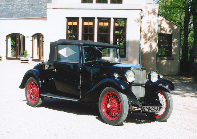 1932 Riley 9hp Plus Ultra Ascot Drophead Coupé