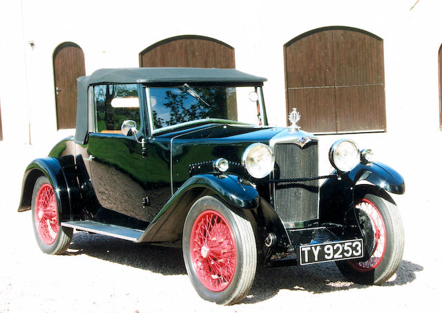 1932 Riley 9hp Plus Ultra Ascot Drophead Coupé