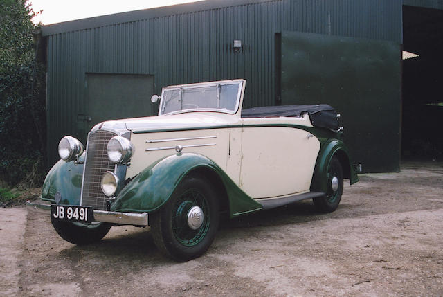 1936 Vauxhall 14hp DX ‘Light Six’ Drophead Coupe