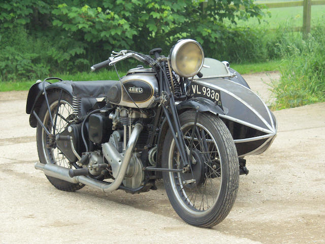 1937 Ariel 346cc NG Motorcycle Combination