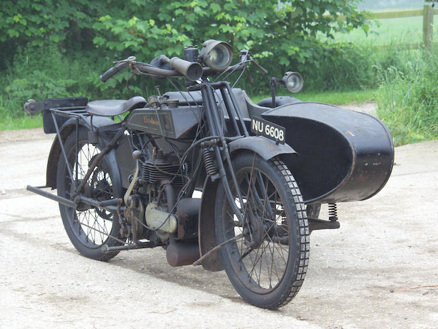 1925 Excelsior 545cc Motorcycle Combination
