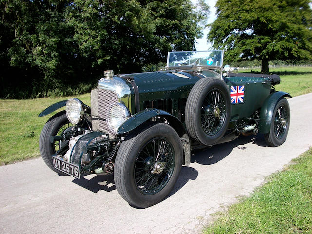 1929 Bentley 4 1/2 litre Supercharged Birkin Team Car Specification Four Seater