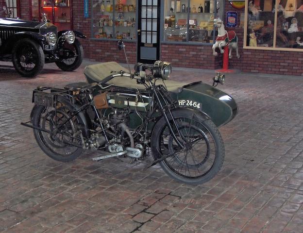 1914 BSA 557cc Model K Motorcycle Combination with BSA No.2 Sidecar