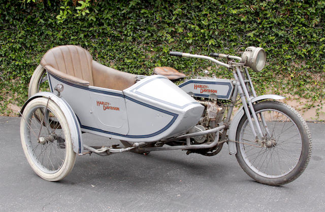 1915 Harley-Davidson 11F with sidecar