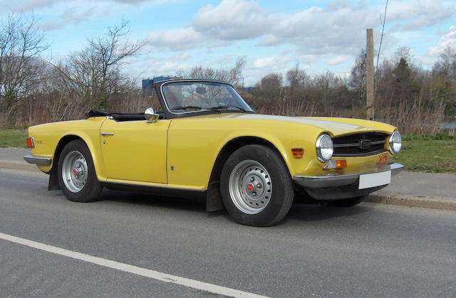 1975 Triumph TR6 Two Seater Convertible with Hard Top