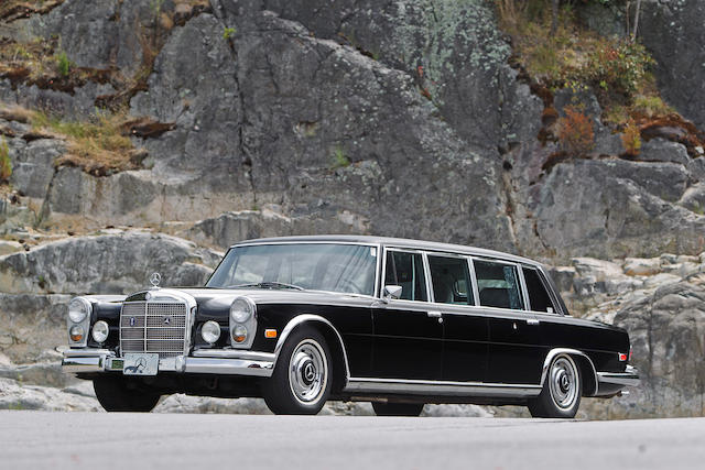 1968 Mercedes-Benz 600 Pullman Six Door Seven passenger Limousine with folding seats and division