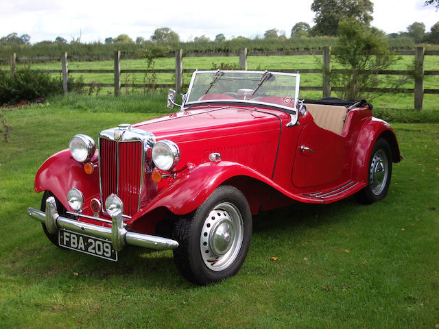 1951 MG TD 1,250cc Sports Two Seater