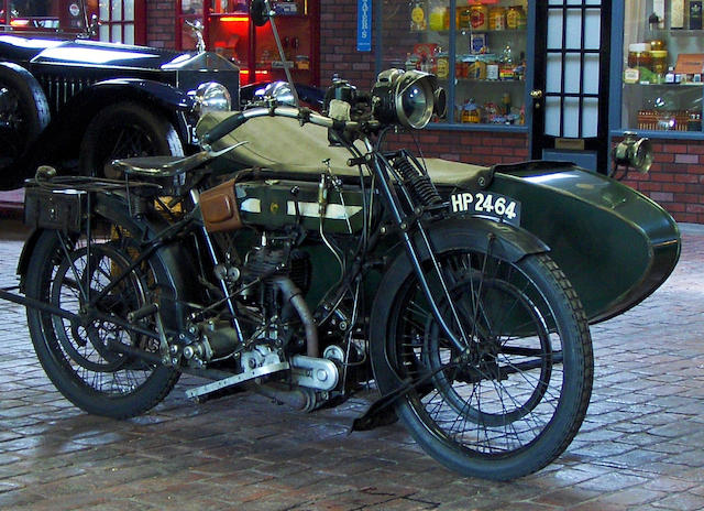 1914 BSA 557cc Model K Motorcycle Combination with BSA No.2 Sidecar