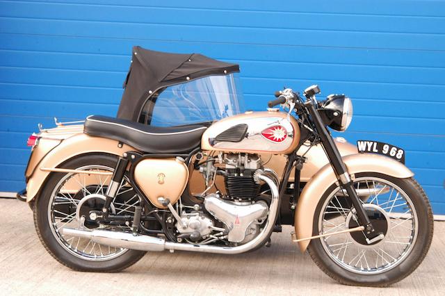 c.1957 BSA 646cc Golden Flash Motorcycle Combination