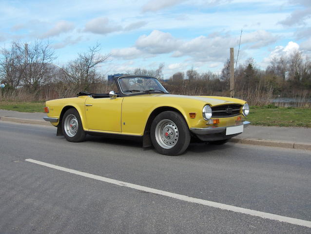 1975 Triumph TR6 Two Seater Convertible with Hard Top