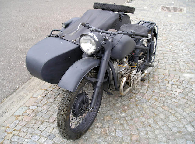 1940 Moskva MMZ M-72 Military Bike with Sidecar