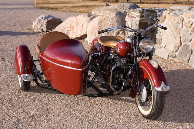 1946 Indian Chief 74ci with Sidecar