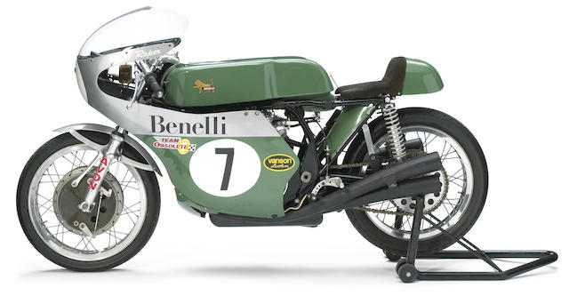 Re-creation of a 1969 Benelli 350cc Grand Prix Racing Motorcycle