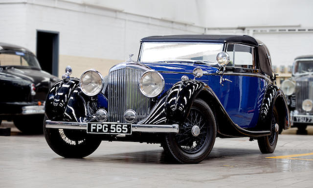 1937 Bentley 4Â¼ Liter Ã  portiÃ¨res 'parallÃ¨les', coupÃ©-sedanca