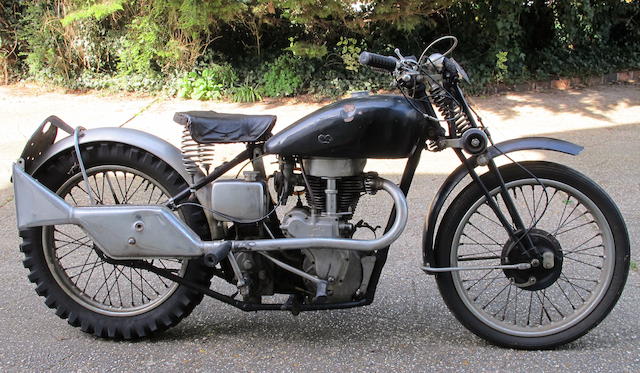 1937 Velocette 349cc MAC Grass-Track Racing Motorcycle