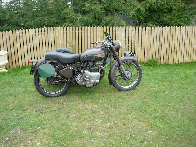 1955 ISDT 1953 Royal Enfield 700cc Meteor Trials Combination