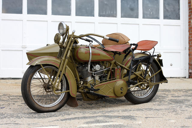 1925 Harley-Davidson 74ci Model JD with Sidecar