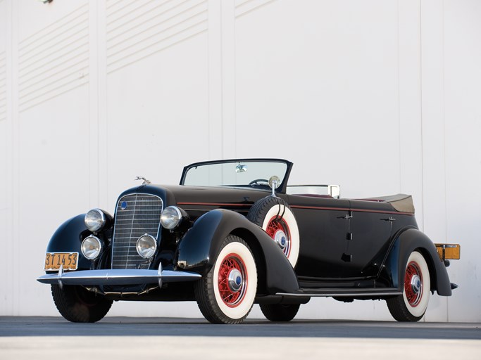 1936 Lincoln Model K Dual Windshield Convertible Sedan by LeBaron