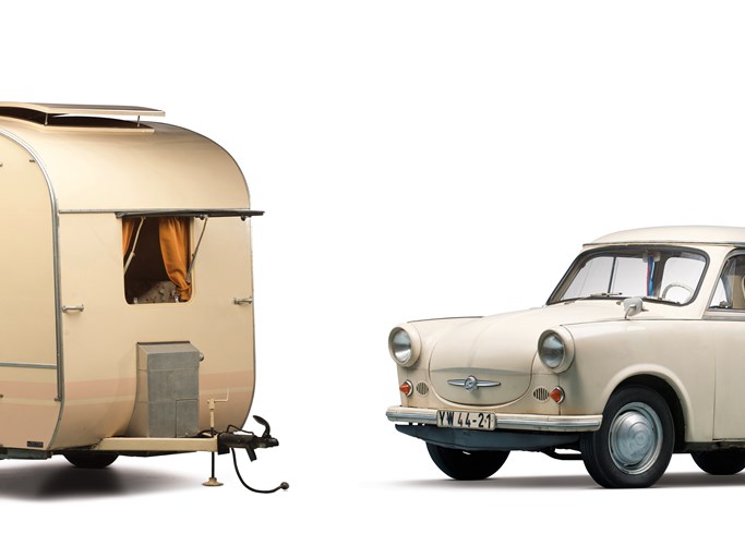 1958 Trabant P50 and Weferlinger Heimstolz Camping Trailer
