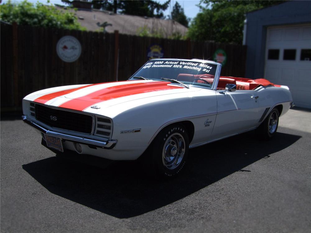 1969 CHEVROLET CAMARO RS/SS INDY 500 PACE CAR CONVERTIBLE