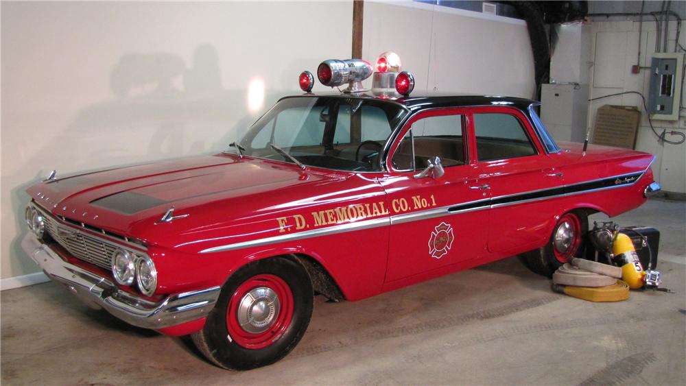 1961 CHEVROLET IMPALA FIRE CAR