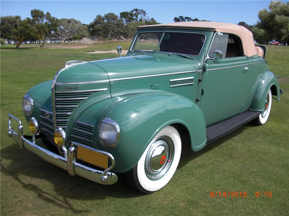 1939 PLYMOUTH SPECIAL DELUXE CONVERTIBLE