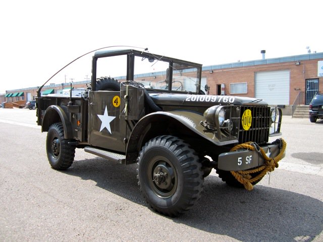 1953 DODGE M37 POWER WAGON 3/4 TON ARMED FORCES CARGO TRUCK