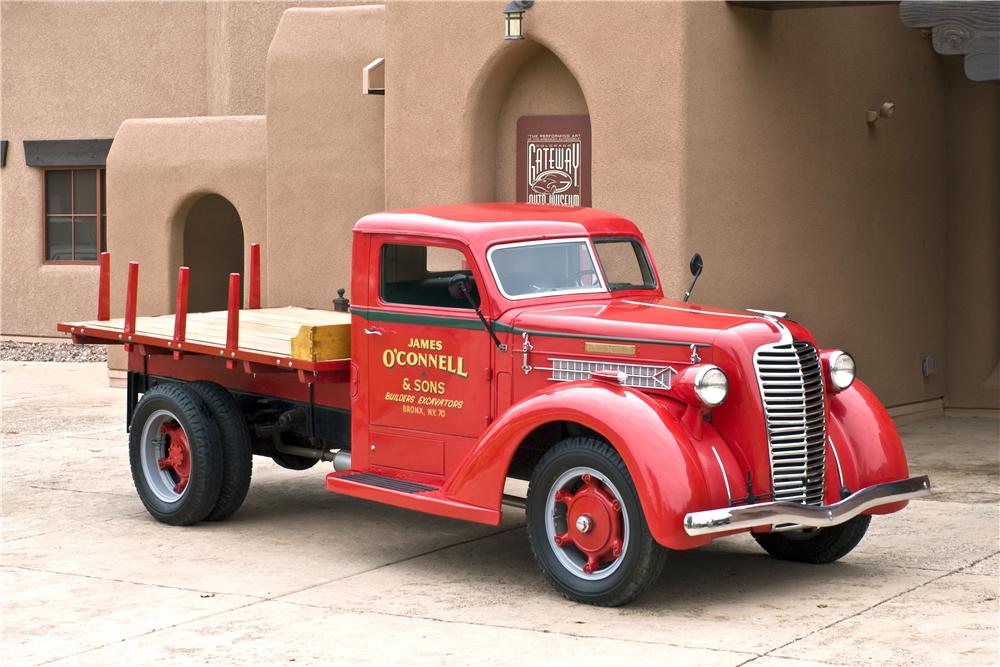 1937 DIAMOND T STAKEBED TRUCK