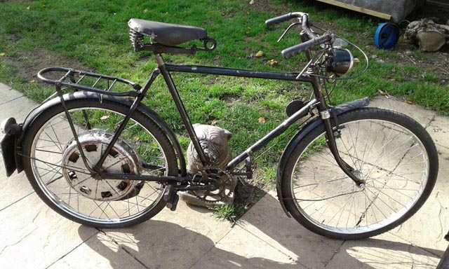 1954 Hercules Cyclemaster Motorised Bicycle