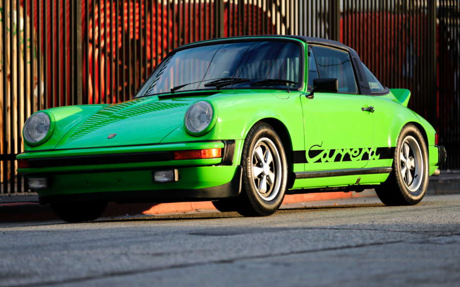 Lime Green 1974 Porsche 911 Carrera Targa