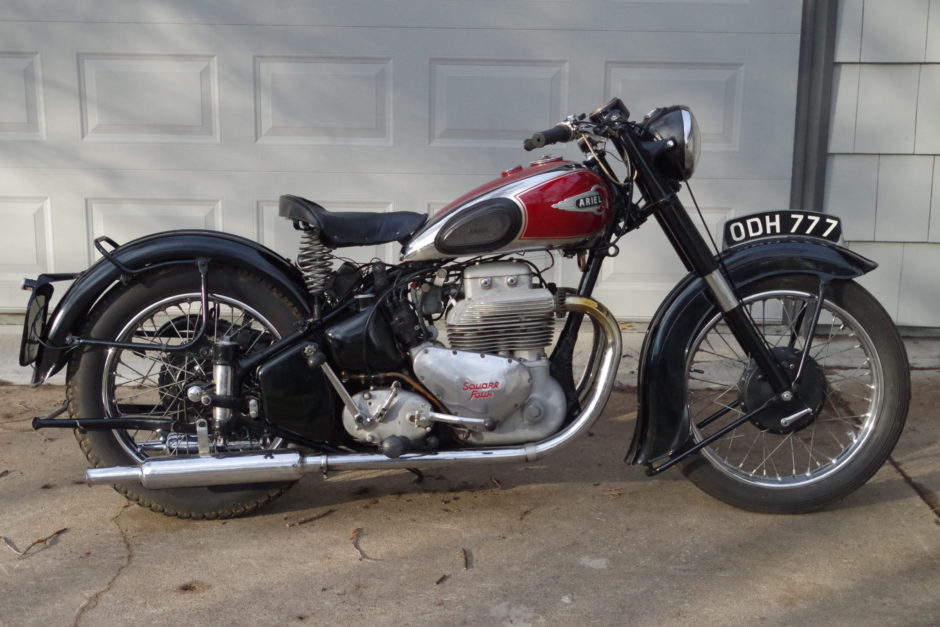 No Reserve: 35-Years-Owned 1951 Ariel Square Four