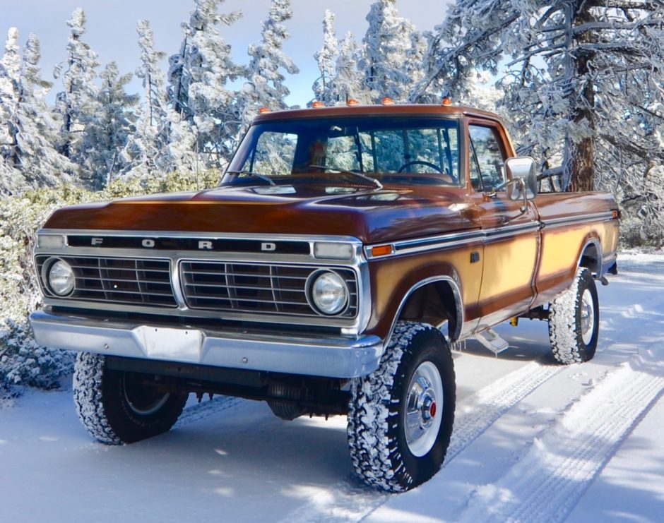 No Reserve: 1974 Ford F-250 4×4 4-Speed